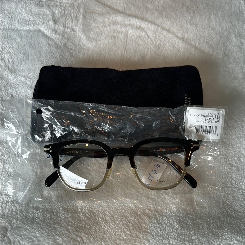 Celine tortoise and clear glasses - never worn